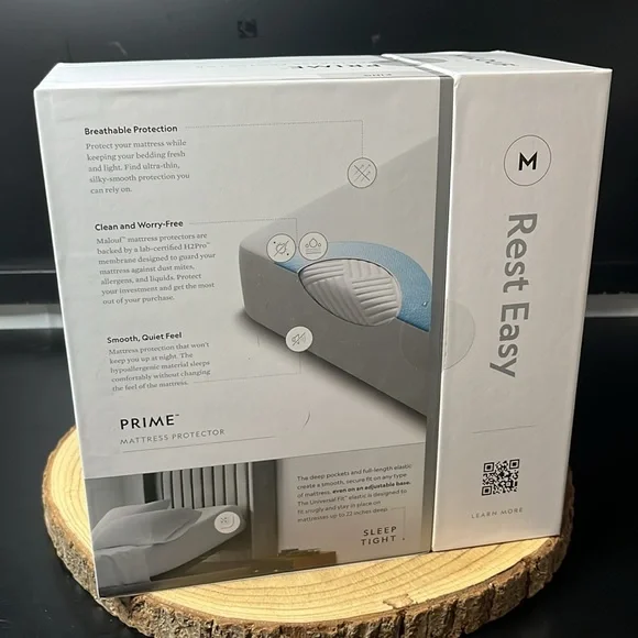 King size mattress protector NEW Prime Malouf rest easy breathable & waterproof - Picture 2 of 4